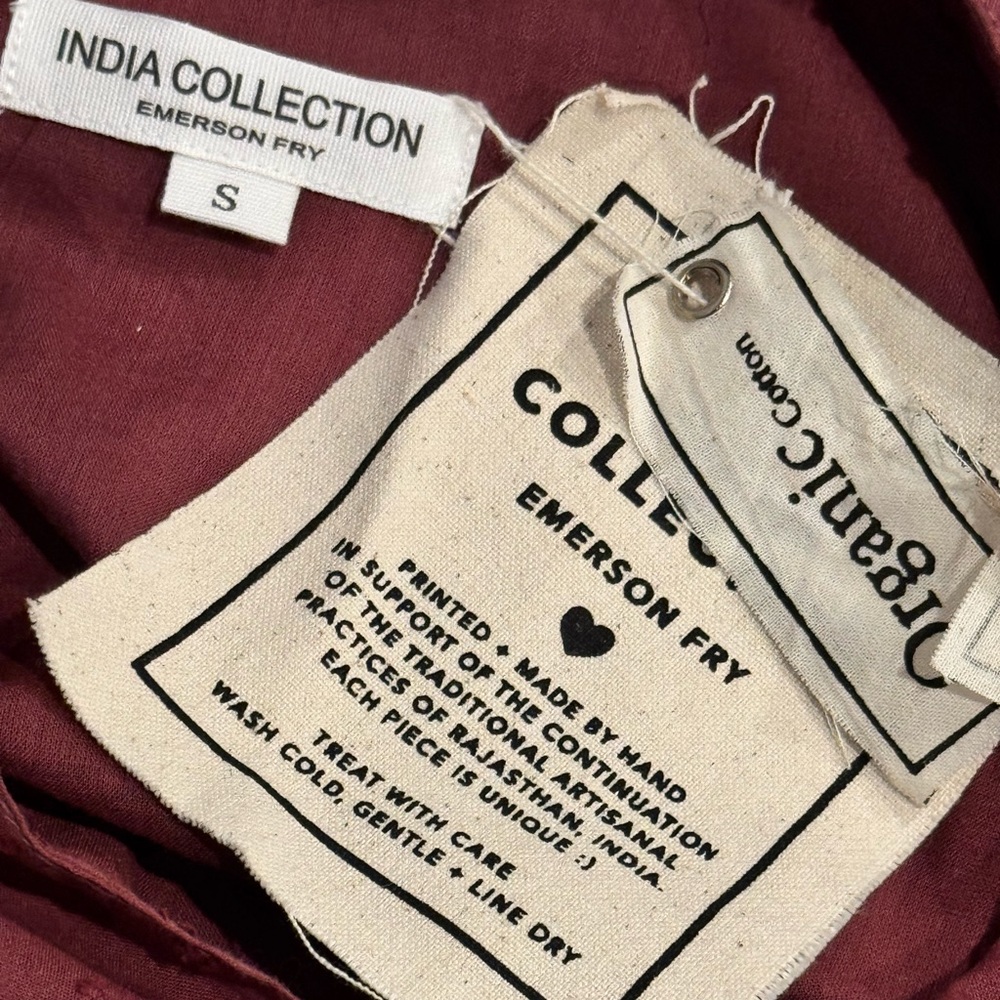 Emerson Fry Frances 3 Dress Swiss Dot Organic Cotton Midi Size S NWT - Picture 11 of 12